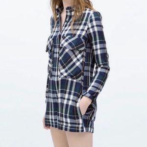 Zara plaid romper
